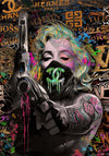 Poster imprimé,Marilyn Monroe, Affiche Pop Art,Décoration murale,Marilyn,Digital peinture,tableau,affiche comics.