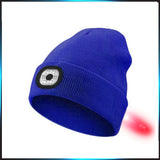 Bonnet LED sécurité enfant – double lumière avant/arrière.